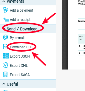 How do I print an invoice? - step 3