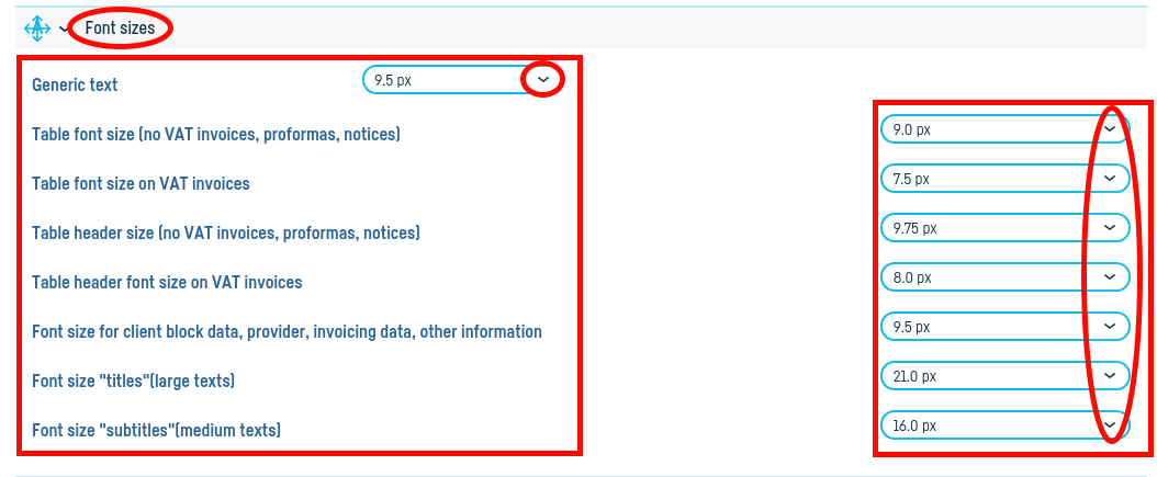 How do I change the appearance of an invoice? - step 7