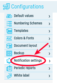 How can I send due invoices by e-mail? - step 2