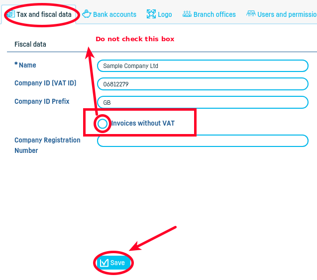 How do I issue VAT invoices? - step 2