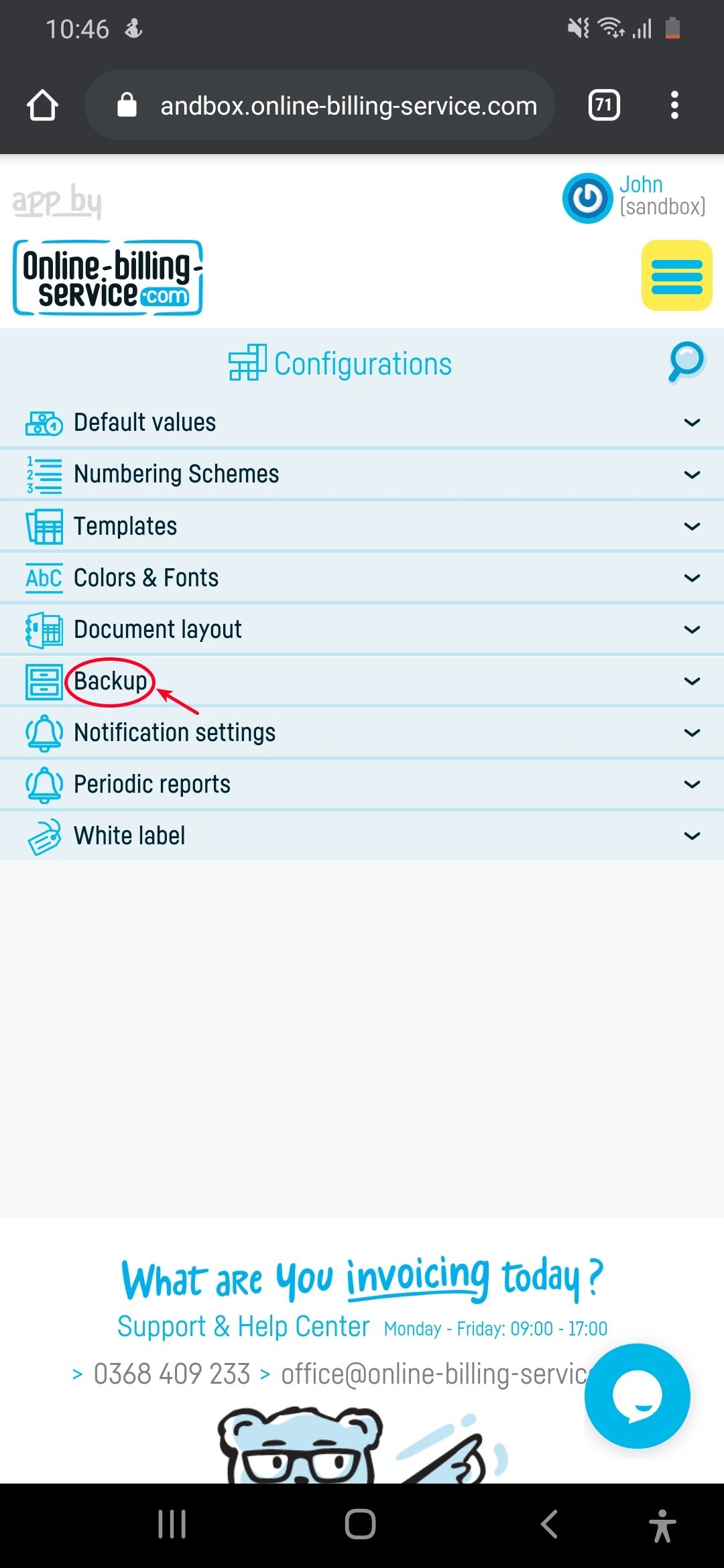 Data backups - step 2