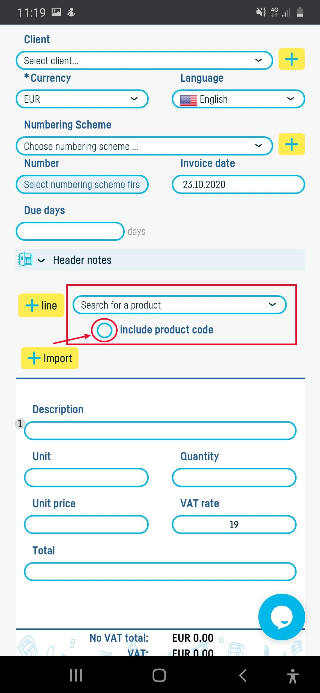 How do I add a new product / service? - step 4