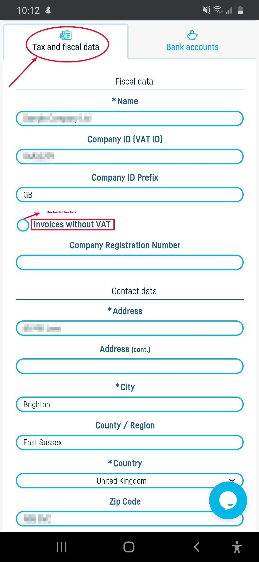 How do I issue VAT invoices? - step 2