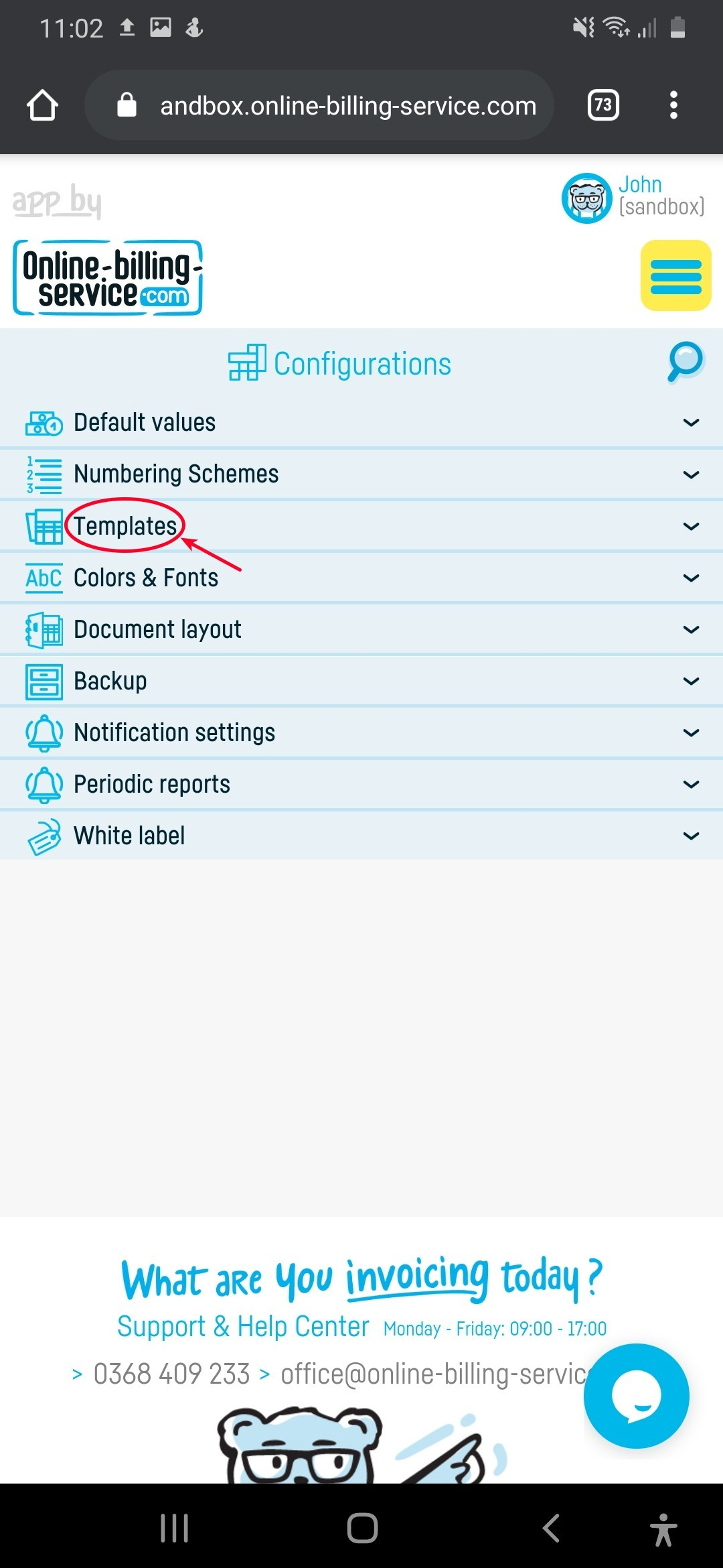 Invoice and receipt on the same sheet? - step 3