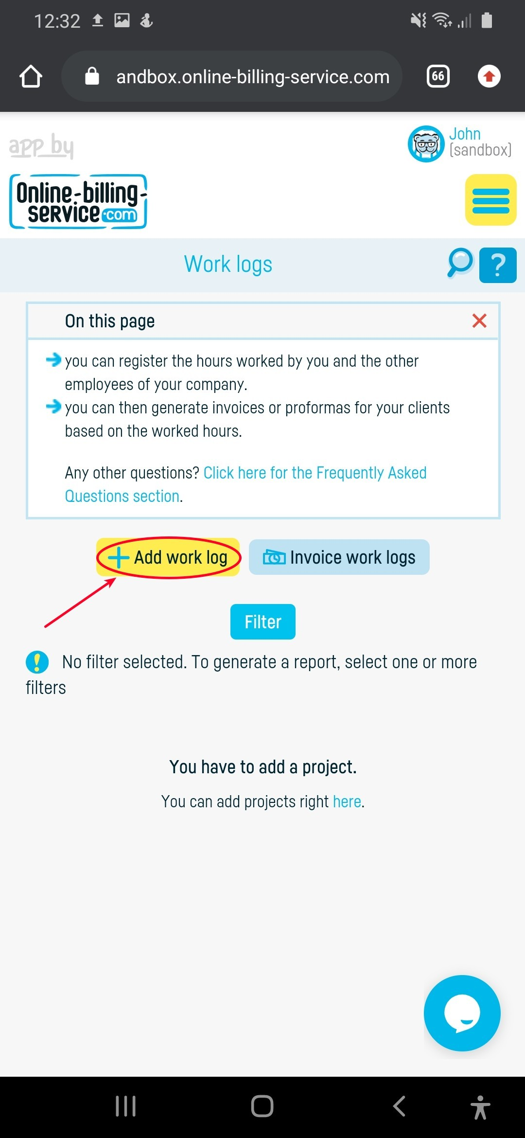 Work Logs explained - step 2