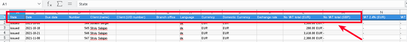 How to generate extended excel report - step 2