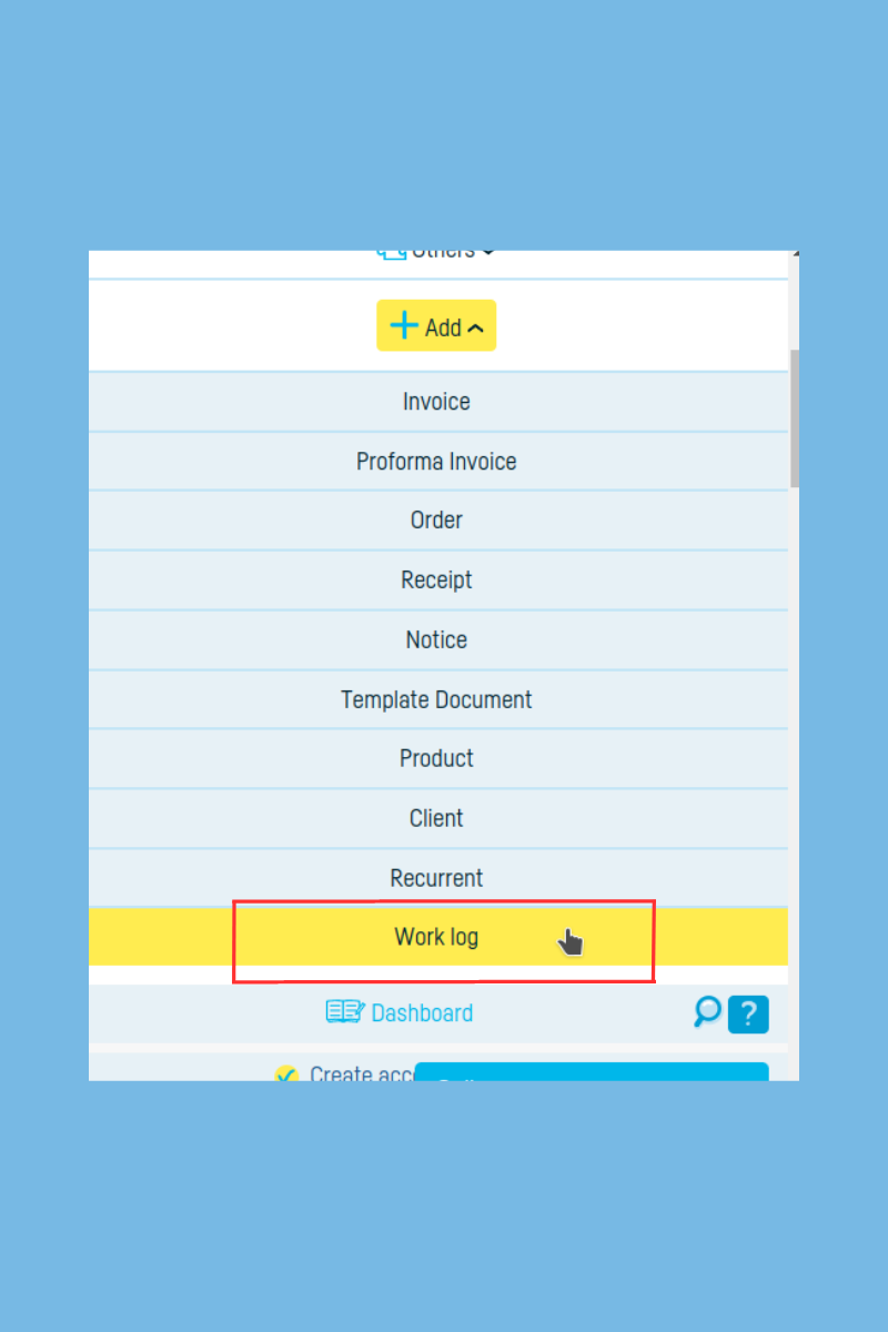 How to import work logs from Excel - step 1