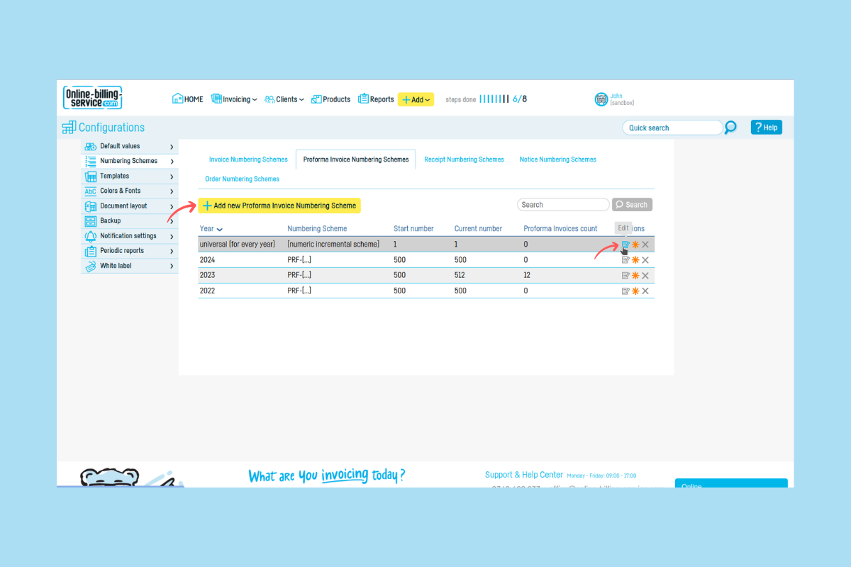 Automatically generate invoice from proforma payment - step 2