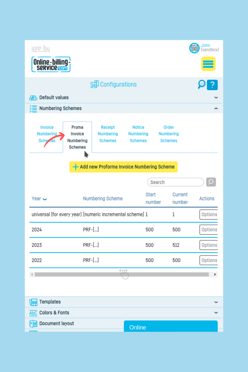 Automatically generate invoice from proforma payment - step 3