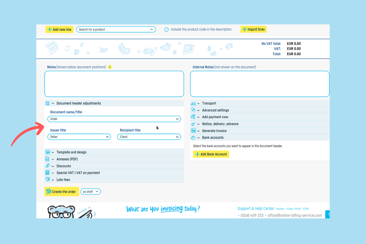 How to Add and Customize a Order - step 3