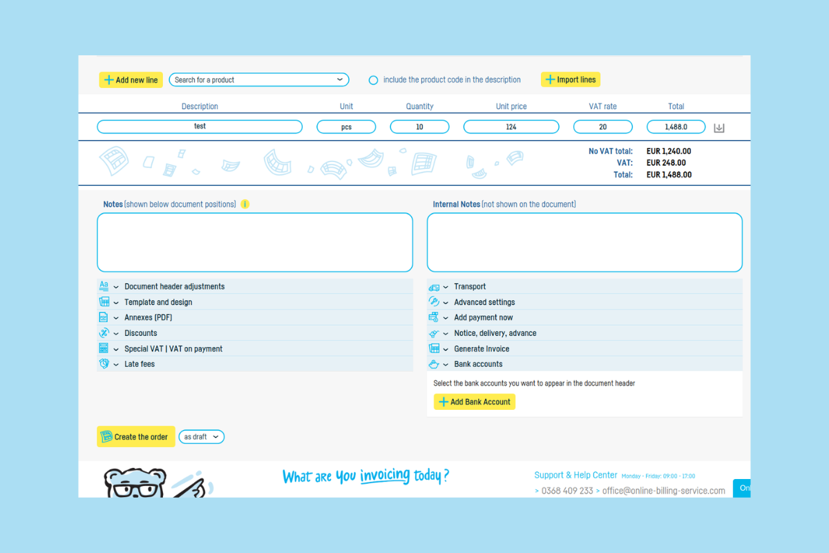 How to Add and Customize a Order - step 6