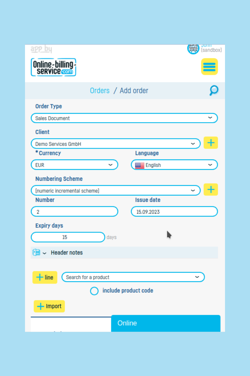 How to Add and Customize a Order - step 4