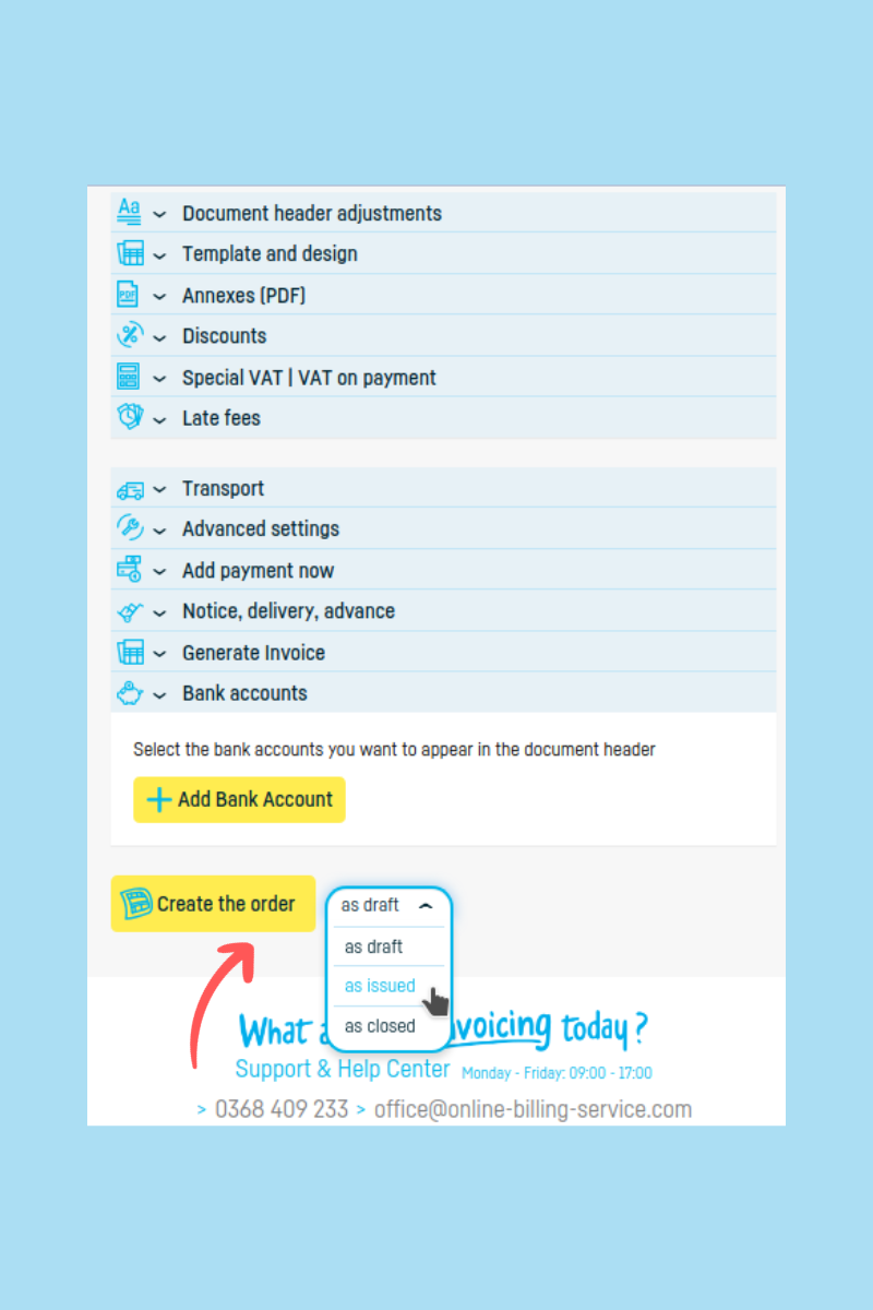 How to Add and Customize a Order - step 7