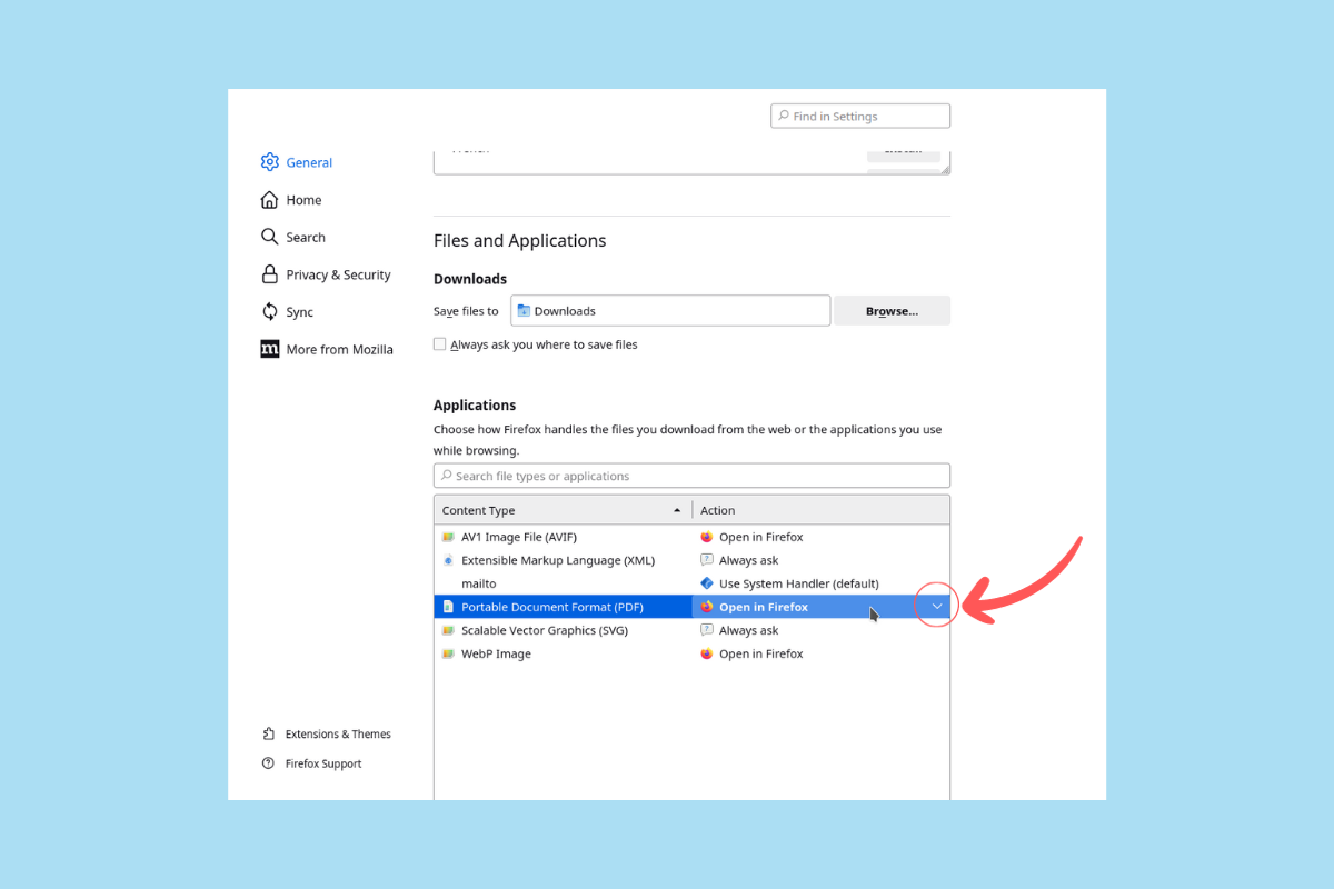 Issues viewing documents in Firefox - step 4