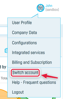 How do I link the accounts of multiples companies? - step 1